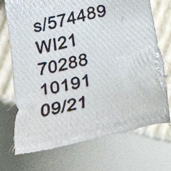 Ann Taylor Pearlized Button Cuff Balloon Sleeve Ivory Cream Sweater Sz L - Picture 8 of 8